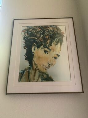 Framed Contemporary Portrait Art Print